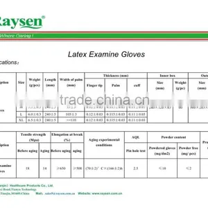 High Quality 100% Latex Examination Gloves With Medical CE thumbnail-6