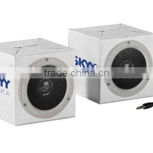 Promotion Square Paper Mini Foldable Cardboard Speaker thumbnail-1