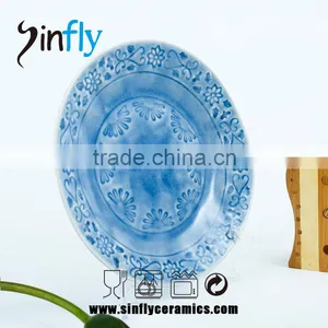 2015 Ceramic Crackle Glaze Unique Dinner Plates thumbnail-1