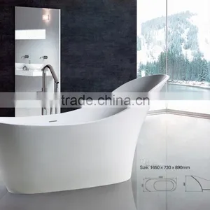 2016 Top Quality Custom Round Stone Bathtub,Acrylic Portable Bath Tub,artificial Stone Free Standing Bathtub thumbnail-2