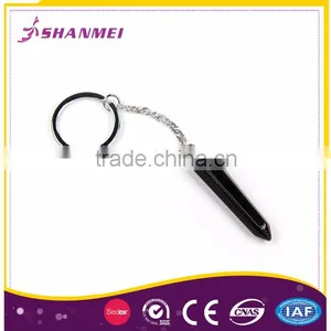 Custom Logo Gemstone Alloy Keychain Ring Factory thumbnail-6