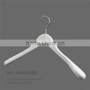 Large Shoulder White/black Vintage for Suit Wooden Garment Hanger thumbnail-1