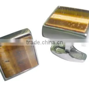 Titanium Cufflinks With Amber,titanium Cufflinks thumbnail-1