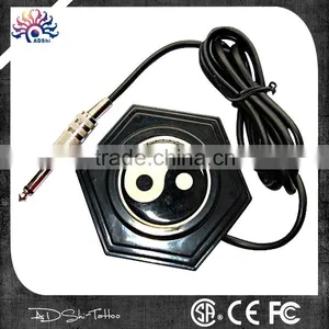Classical Chinese Style 360 Round Ying-Yang Tattoo Foot Pedal With Long Wire Plug thumbnail-1