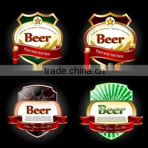 Self Adhesive Sticker Label Gold Foil Embossing Labels Accept Custom Order thumbnail-3