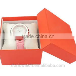 Hot Selling Small Red Watch Box for Promotional Gift Watch Oem Order Received Custom Logo thumbnail-3