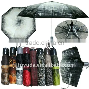 Grey Flower Printed Foldable Lowest Price Umbrellas thumbnail-1