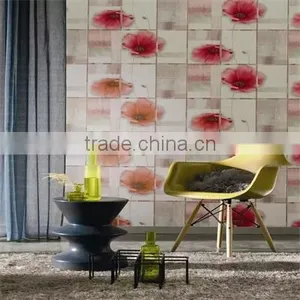 Wallpapers Type and Modern Washable Viny Flowel Wallpaper thumbnail-1