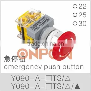 Y090-A-11TS Emergency Push Button Switch,push on Turn Reset Switch,emergency Switch thumbnail-1