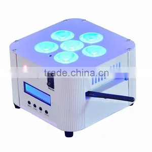 Battery Wireless 6*10w 4in1 Rgbw White Led Stage Lighting thumbnail-5