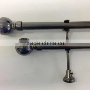 Double Dual Extendable Curtain Rod & Finial Set For Australia Market thumbnail-2
