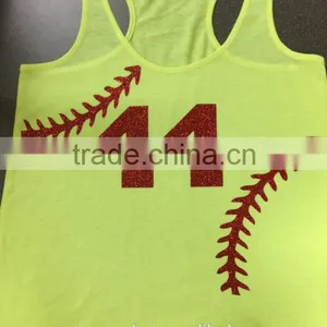 Baseball Softball Tank Top Racerback Monogram Softball Shirt thumbnail-1