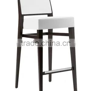 Modern Restaurant Furniture Bar Furniture Solid Wood Bar Stool Chair thumbnail-1