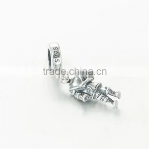 Accient Solider Metal Charms European Charm Bracelet Necklace 100% Real 925 Sterling Silver S197 Best Gifts For You Or Friends thumbnail-2