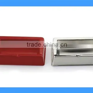 DCA009122 Red or Silver Color Stainless Steel Metal Ashtray, Table Ashtray, Cigarette Ashtray thumbnail-1
