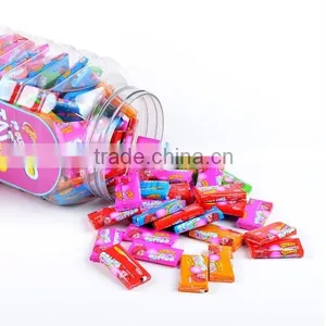 Jar Wrapped Fruit Bubble Gum Chewy Candy thumbnail-1
