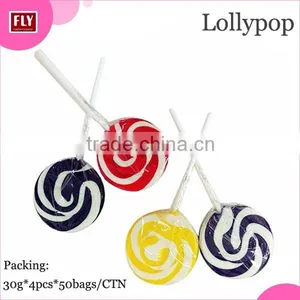 Bag Wrapped Fruit Flavour Sweets Flat Zubi Swirl Rainbow Lollipop thumbnail-1