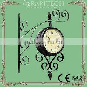 22 Inch Double Sided Metal Garden Outdoor Clock thumbnail-1