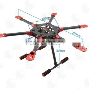 700mm 3K Carbon Fiber Self-lock Umbrella Folding-arm Hexacopter Frame Kit With Landing Gear for RC Multicopter FPV thumbnail-3