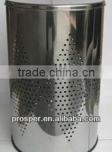 Metal Laundry Basket With Pattern thumbnail-1