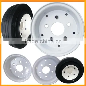 Solid Tire 4.00-8 5 Bolt Holes White Split Wheel Rims 3.75-8 With Low Price thumbnail-1