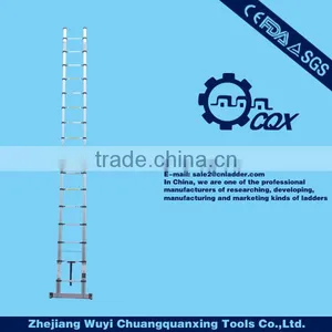 5m Telescopic Aluminium Ladder thumbnail-1