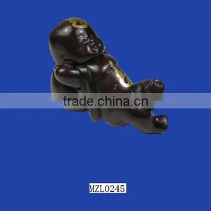 Rich Wealth Sleep Baby Resin Statue Lucky Chinese Amulet thumbnail-1