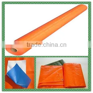 Waterproof Customized PE Tarpaulin , Poly Tarps , Tarpaulin Roll Cotton Canvas Tent Tarpaulins thumbnail-1