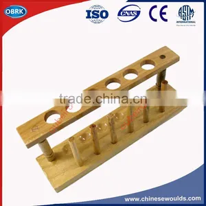 6-12Holes Hospital Lab Wooden Test Tube Rack thumbnail-2