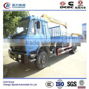 Dongfeng 4*2 4*4 Type 190 Hp Truck With Crane 3 Ton Crane Truck thumbnail-1