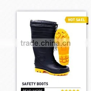 201 Hot Rain Boots With Buckles and Braid Design thumbnail-1