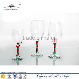Promotional Colored Wine Glass and Water Glassstemware;colored Stem Wine Glass thumbnail-1