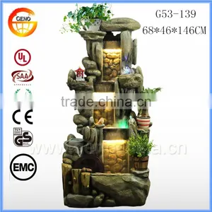 2017 Popular Three Layer Polyresin Water Fountain With LED thumbnail-1