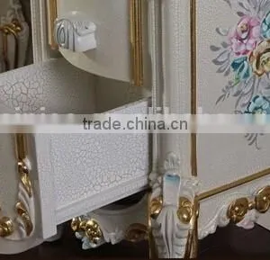 Bisini Wooden Dresser Furniture, European Dressing Table With Mirror thumbnail-4
