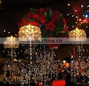 Crystal Centerpiece Wedding Table Candelabra thumbnail-2