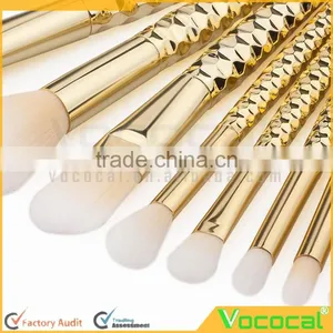 8 PCS Makeup Cosmetic Brush Kit Foundation Eyebrow Powder Blush Outline Nasal Blending Brush Set Gold thumbnail-3