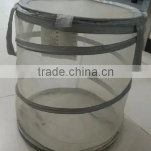 Store More Good Quality Grey Mesh Foldable Pop up Laundry Hamper thumbnail-1