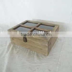 Wooden Glass Storage Box for Sale thumbnail-1