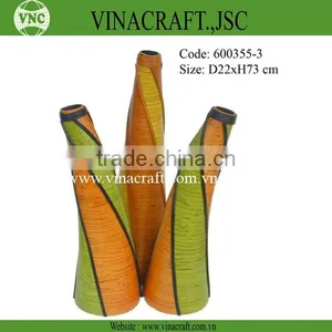 Decorative Spun Bamboo Vase for Home Decor thumbnail-1