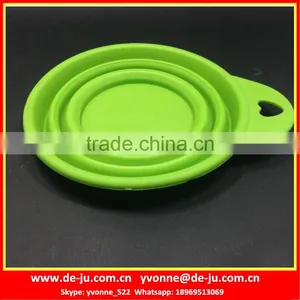 China Factory Food Grade Foldable Silicone Pet Bowl thumbnail-1