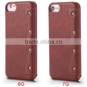 New Product Wallet Flip PU Leather Mobile Phone Case for IPhone 7 thumbnail-5