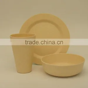 Bio Outdoor Picnic Bamboo Fiber Tableware Set thumbnail-2