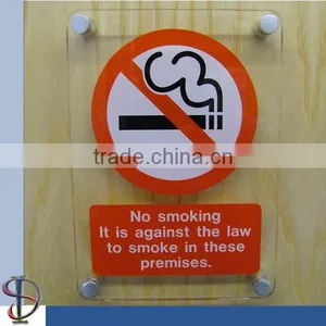 SDI-8181 Acrylic No Smoking Wall Sign thumbnail-1