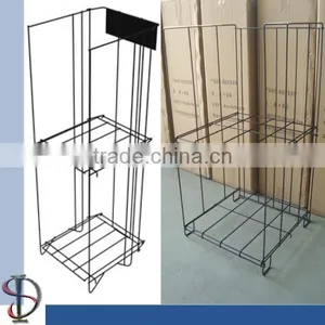 MED5201 2 Shelf Wire Newspaper Rack thumbnail-1