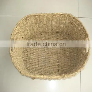 Oveal Hand Woven Seagrass Basket thumbnail-3