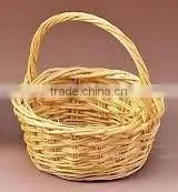 Round Wicker Display / Gift Basket With Handle thumbnail-1