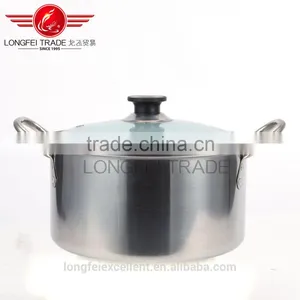 Hot Sale 4pcs Natural Color European-style Stainless Steel Cooking/ Soup Pot Set thumbnail-2