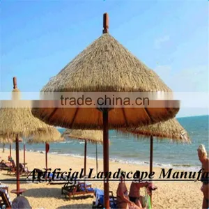 Anti UV High Quality Eco-friendly Extrusion Plastic Synthetic Thatch Roof for Decoration thumbnail-1