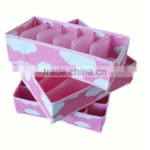 Three-piece Non-woven Fabric Storage Boxes Without Covers thumbnail-1