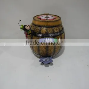 YS13646 Metal Wine Design China Dustbin Made in Xiamen thumbnail-1